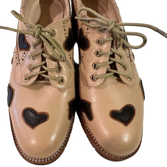 NWT Baldi London North Hampton Brown Heart Oxfords 6.5 - Picture 4 of 11